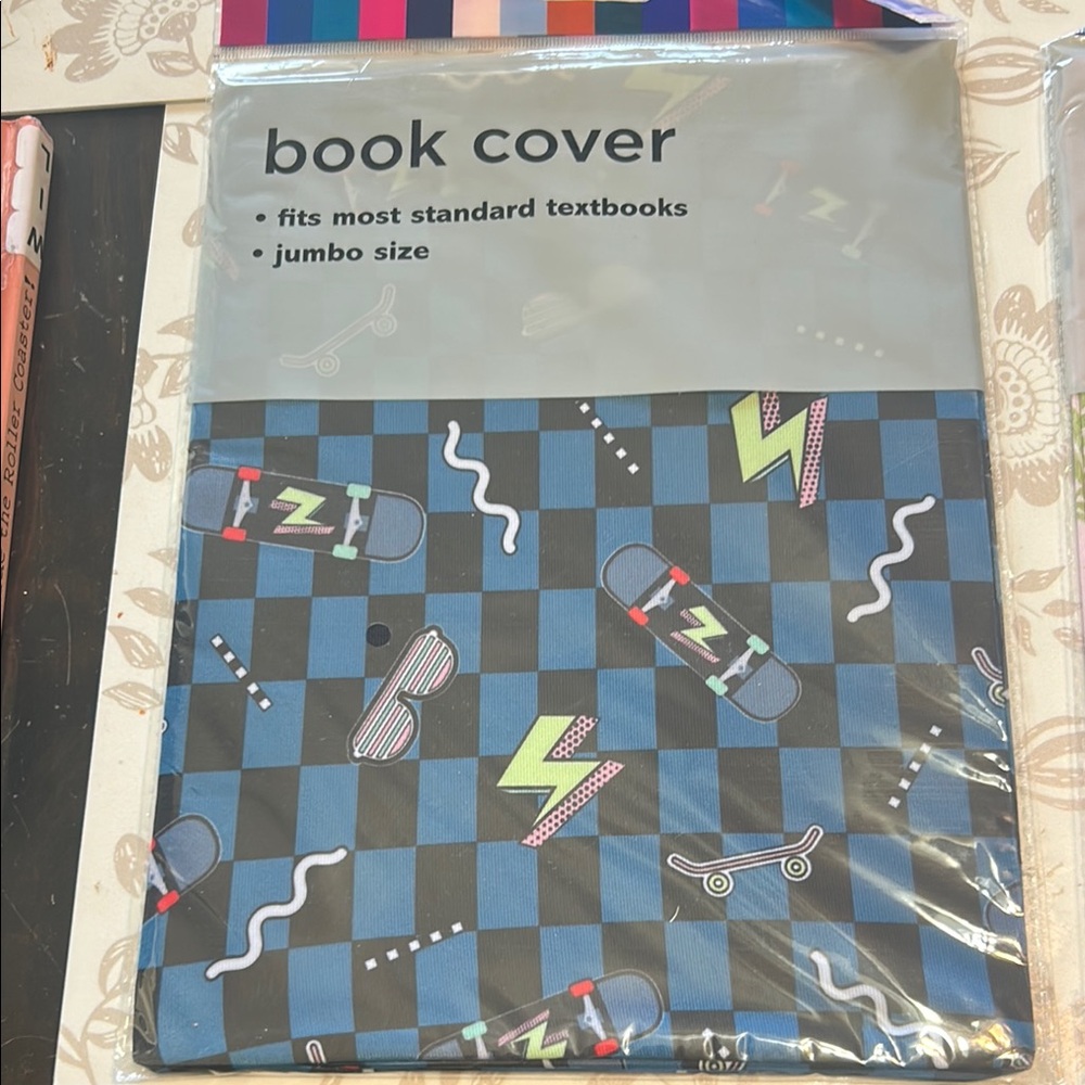 Blue and Black Checkered Book Cover